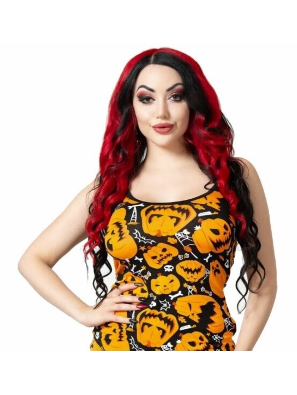 Killstar Bad Patch Cami Top Pumpkin Halloween Goth Women's Sz S NEW